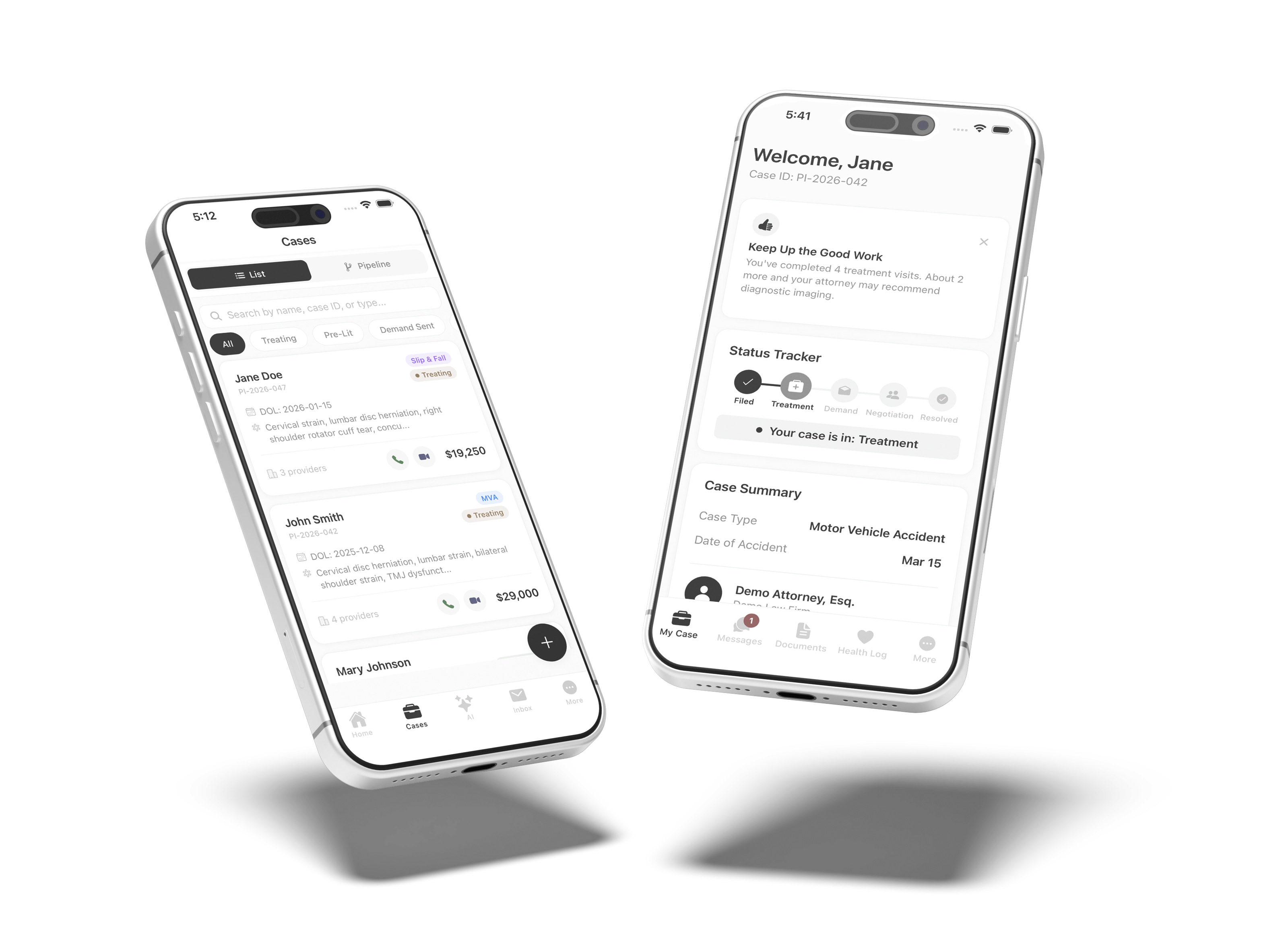 Thalax Attorney and Client mobile apps